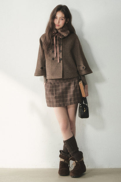 Wool Napoleon Cape