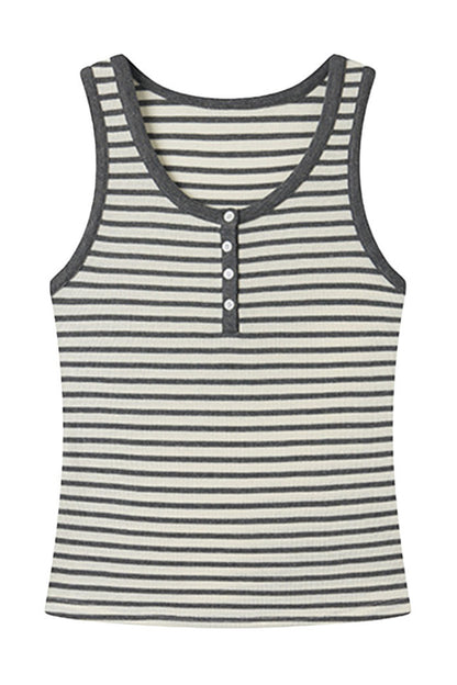 Striped Lyocell Tank Top