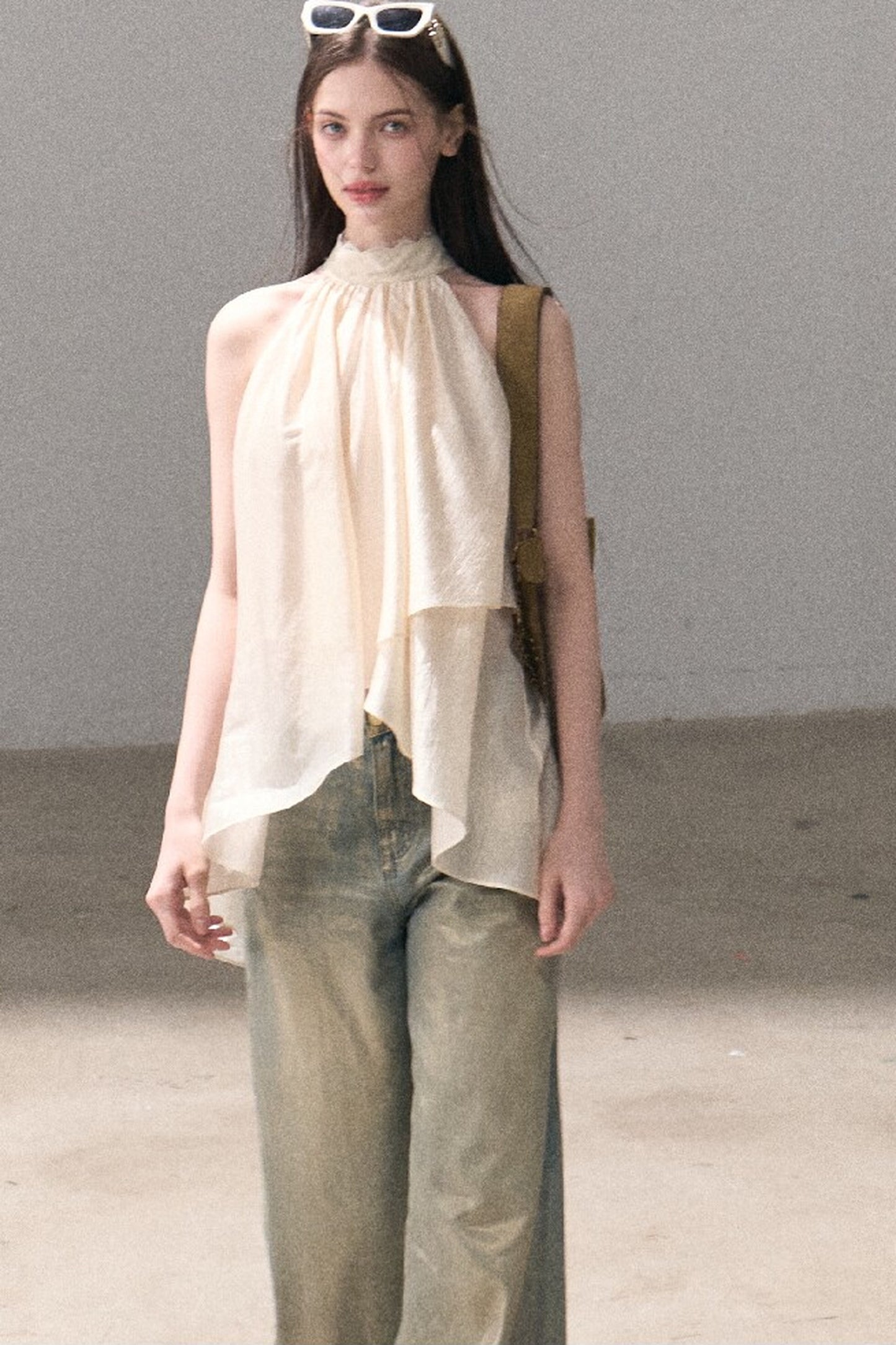 Retro Gradient Cotton Jeans
