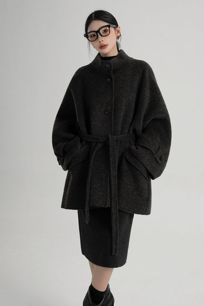 Mid-Length Double-Sided Wool Coat