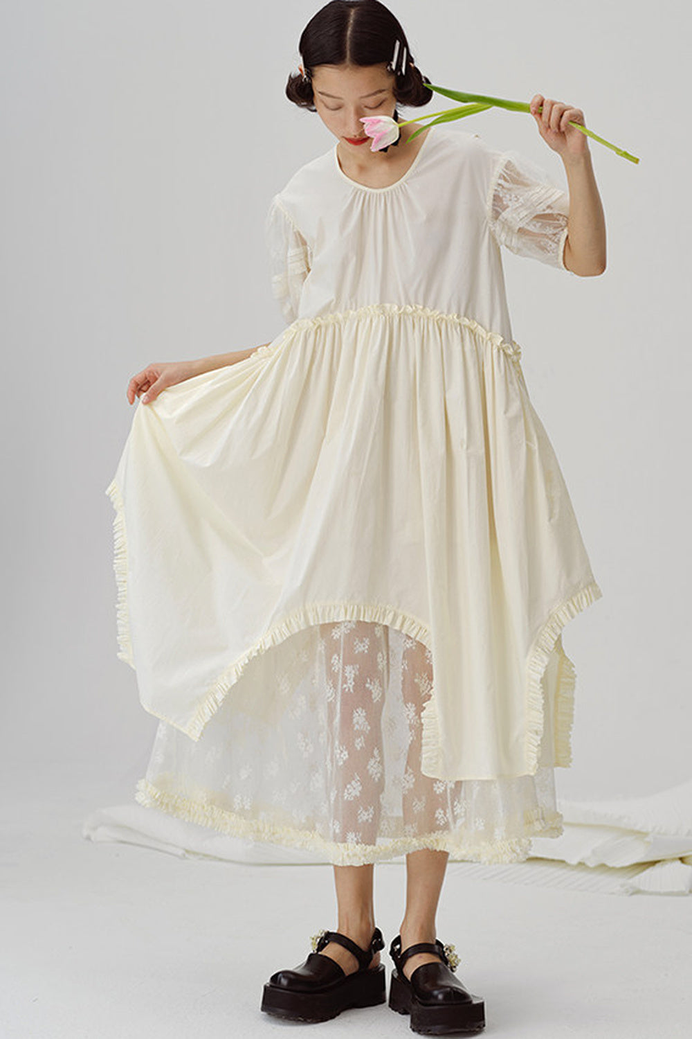 First Love Irregular Hem Dress