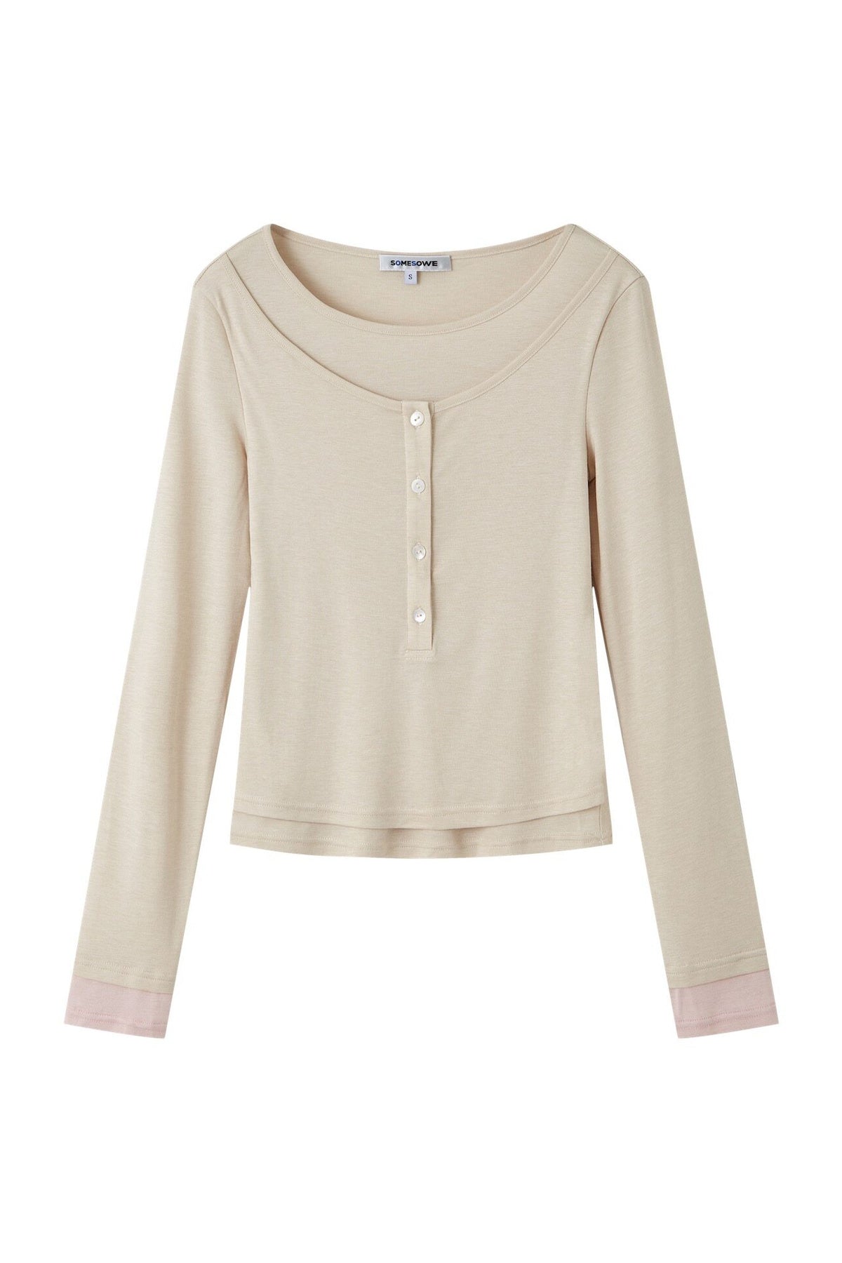 Layered-Look Long-Sleeved T-Shirt