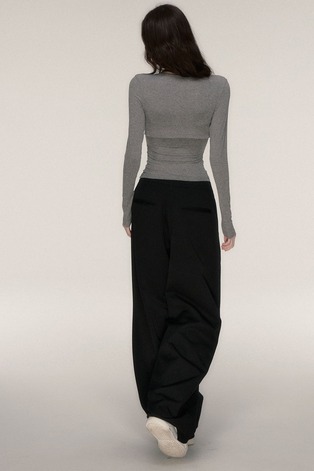 Long-Sleeved Top and Camisole Set