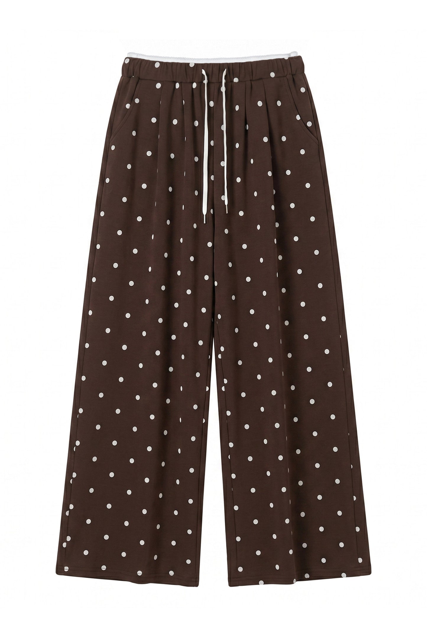 Polka Dot Mid-Sleeve Top Set-Up