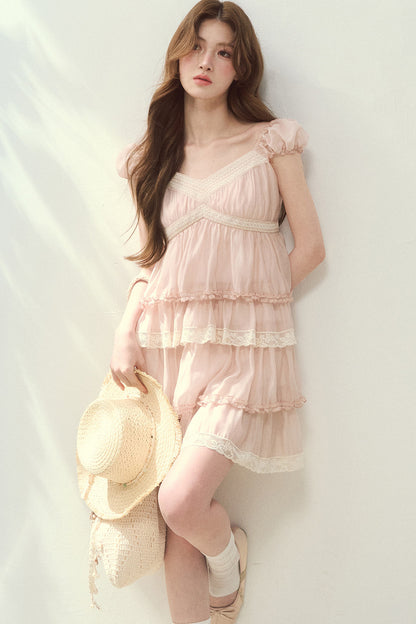 Lyocell Tiered Cake Dress