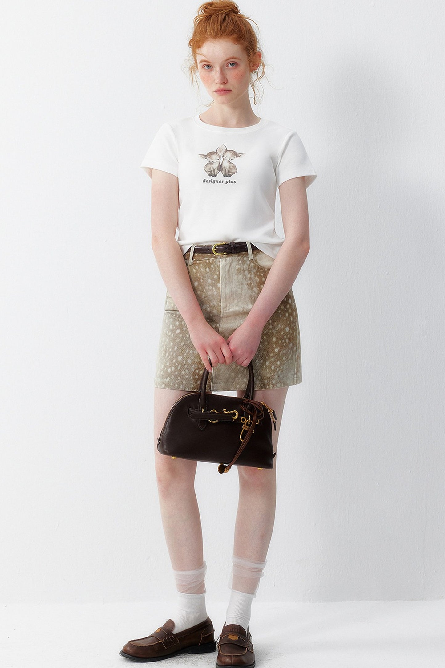 Sleepy Deer Printed Top