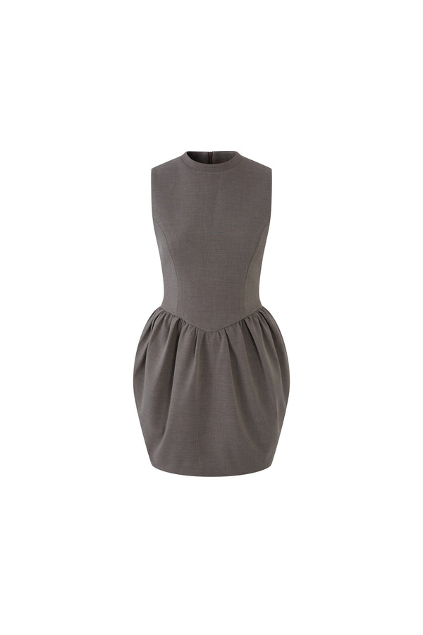 Sleeveless Round Neck Dress
