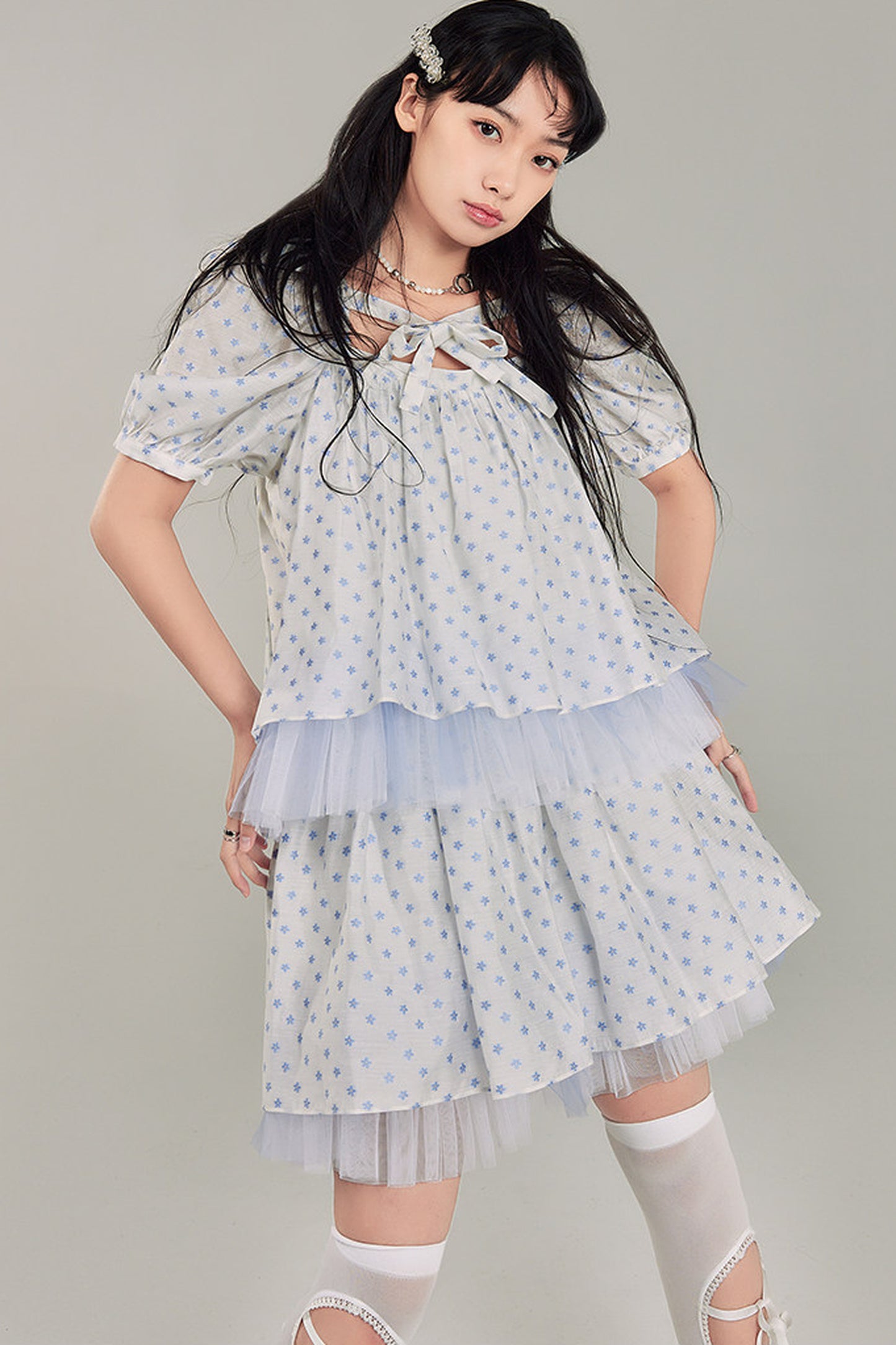 Floral Top and Skirt Set-Up