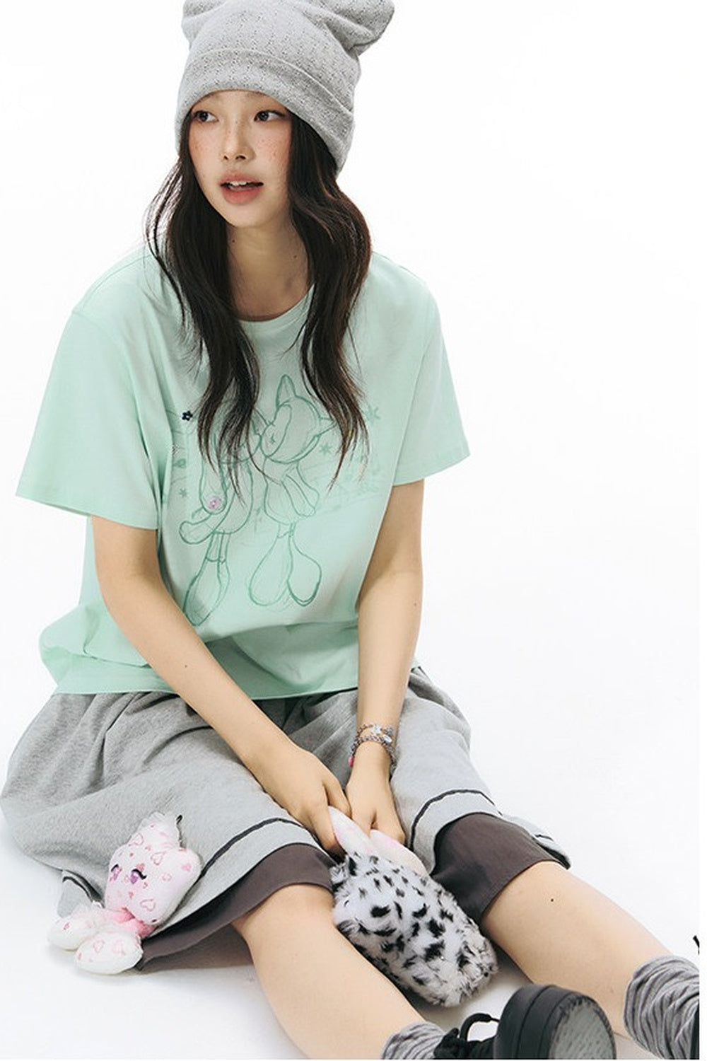 Reversible Color-Blocked Knit Skirt