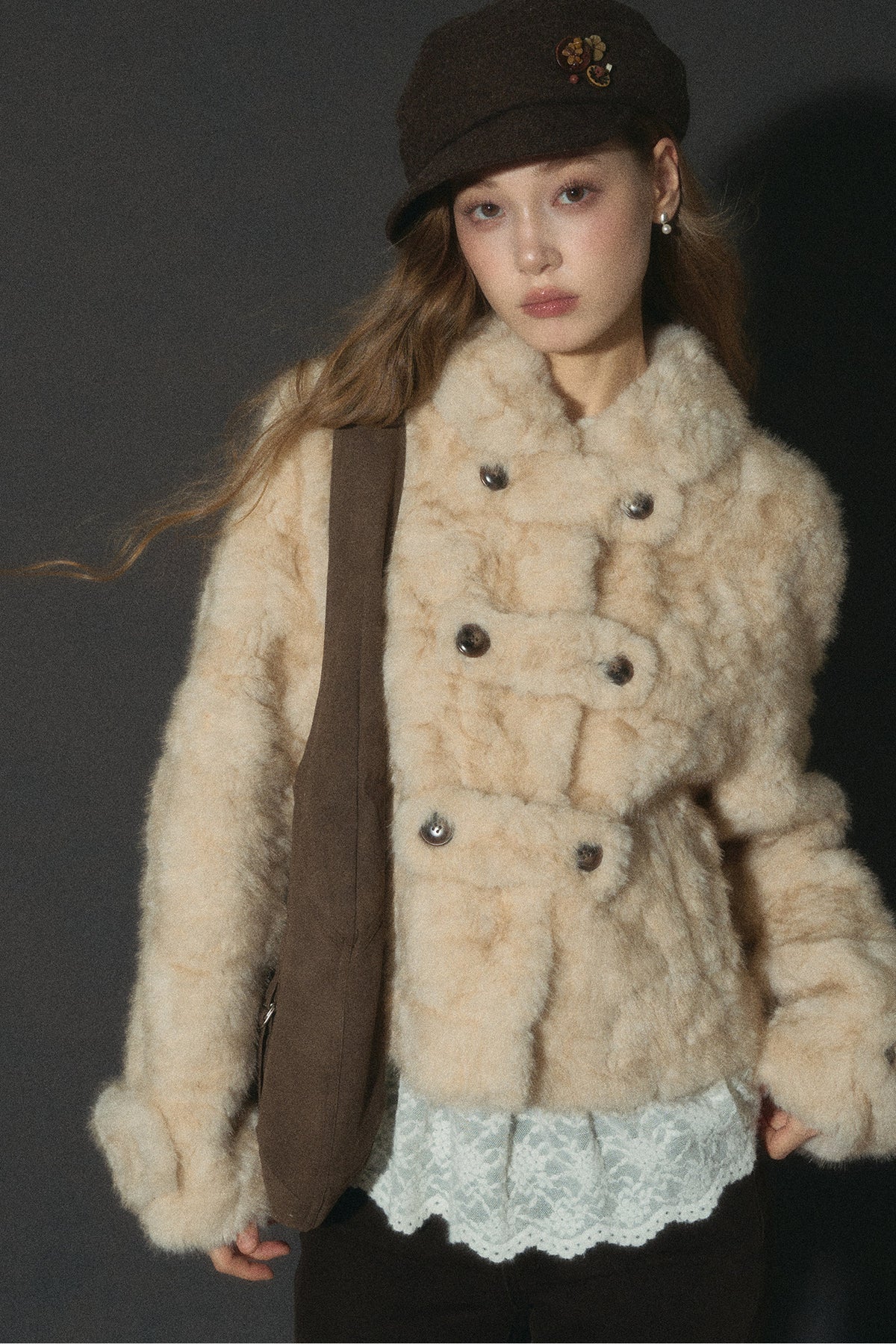 Vintage Thickened Faux Fur Jacket