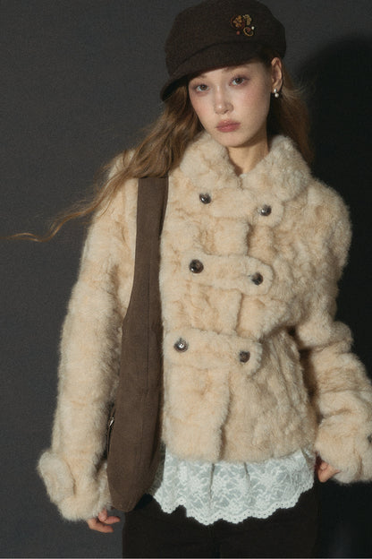 Vintage Thickened Faux Fur Jacket