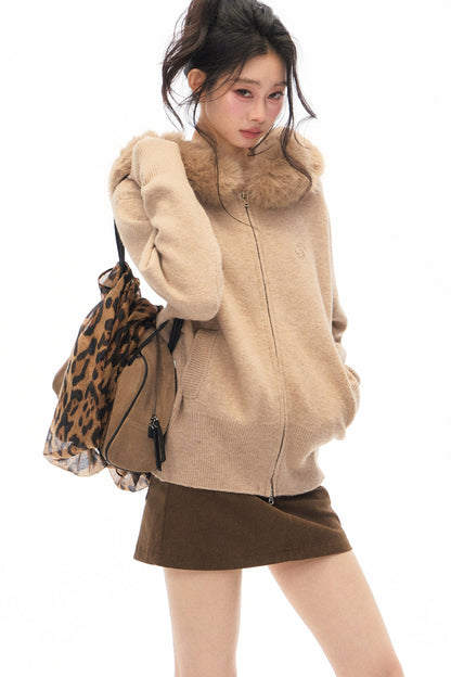 Slim-Fit Knit Top and Skirt Set-Up