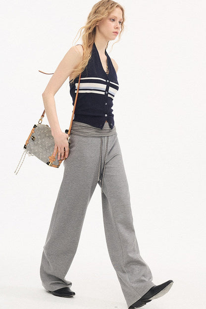 Pantalones casuales slim de cintura alta