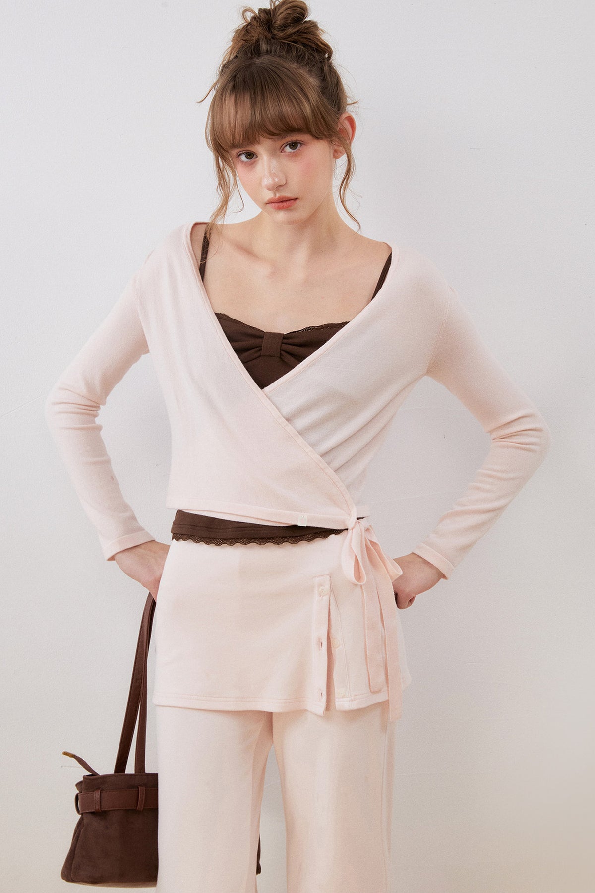 3D Bow Lace Trim Camisole