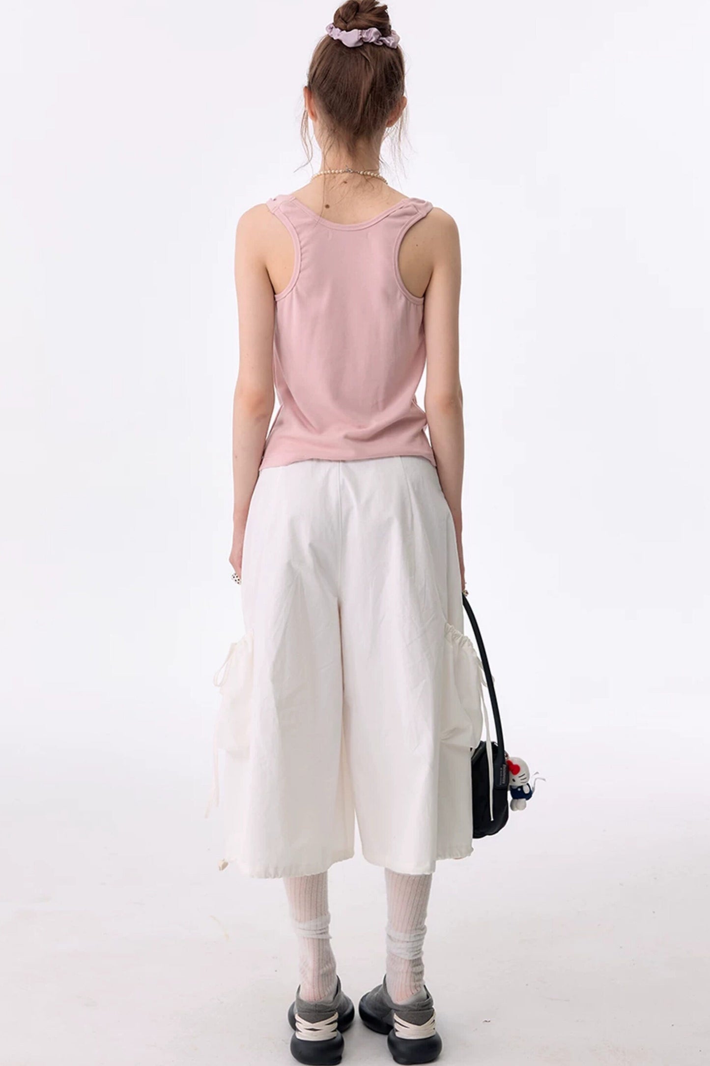 Retro Atmosphere Swing-Neck Camisole