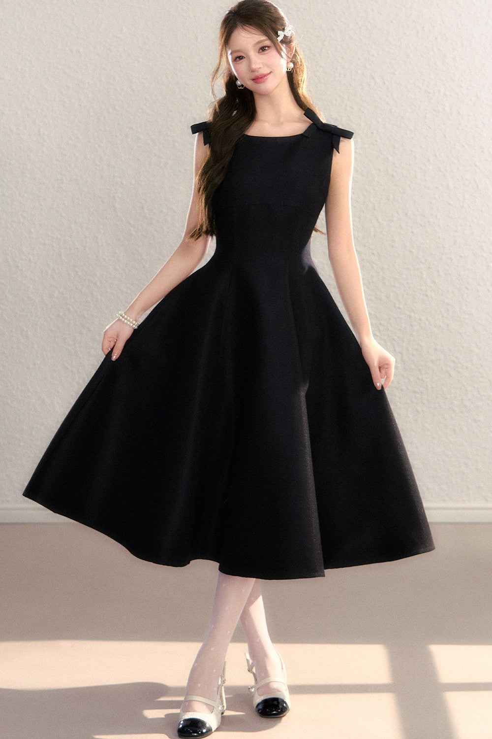 Exquisite French Spaghetti Strap Dress