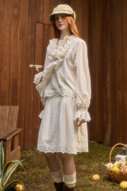 Tencel Cotton Lace Trim Set