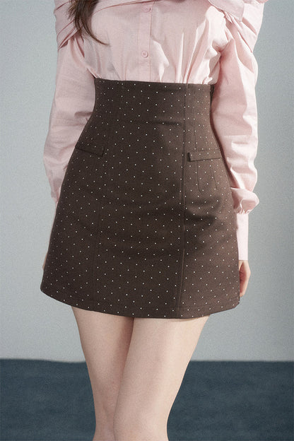 One-Shoulder Bow Long Sleeve Blouse