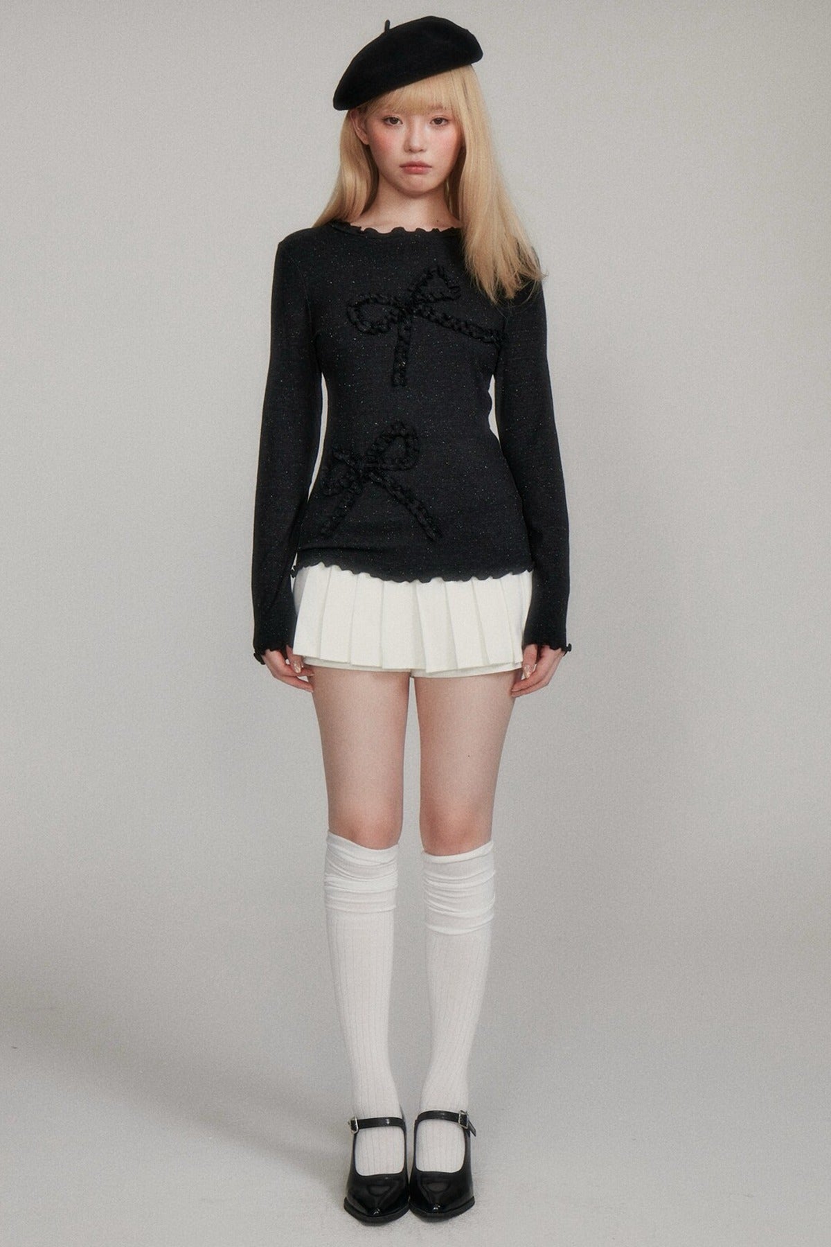 Long Sleeve Bow Base Layer Top