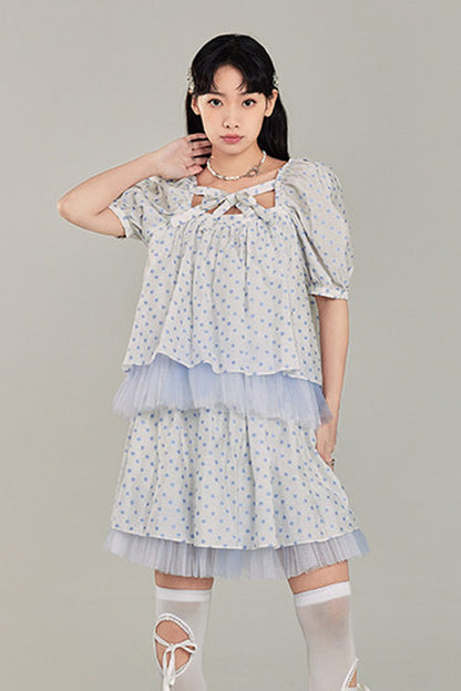 Floral Top and Skirt Set-Up