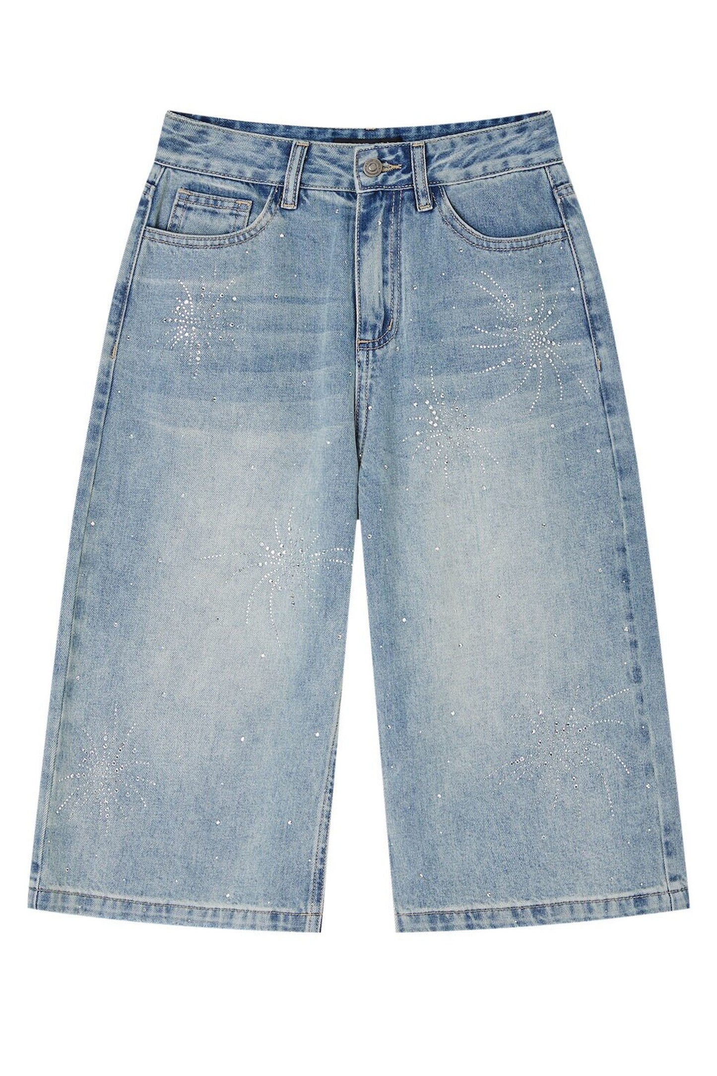 Fireworks Rhinestone Denim Shorts