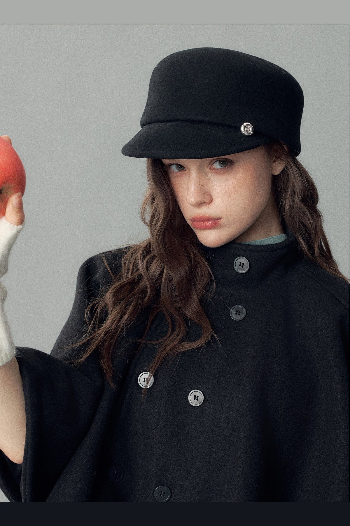 Wool Short-Brimmed Equestrian Hat