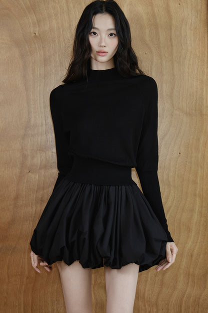 Cotton Floral A-Line Skirt