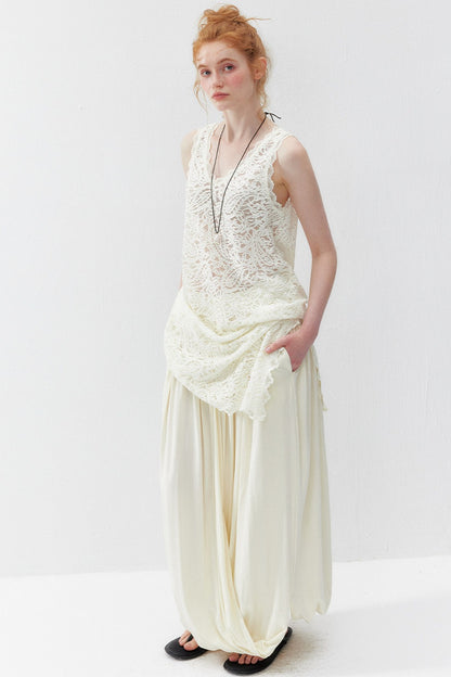 Paisley Cut-Out Lace Dress