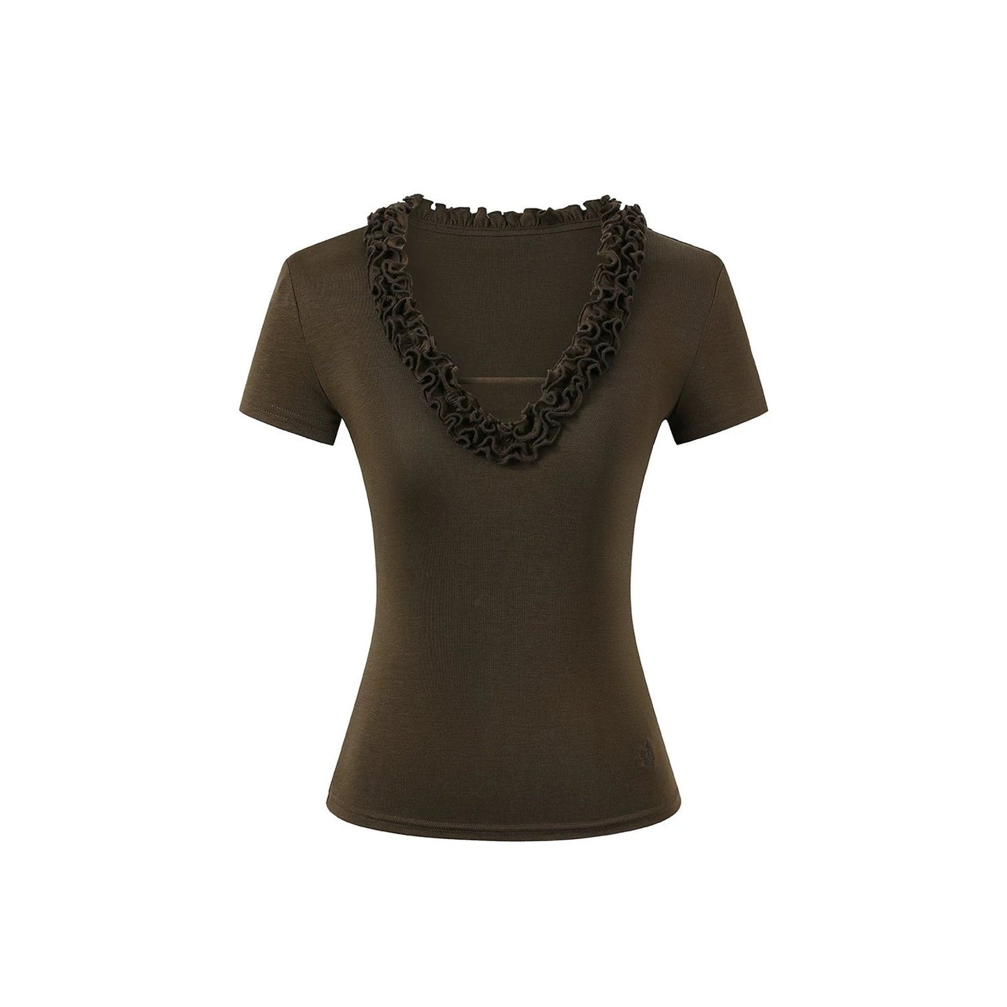 Blusa de lyocell con volantes Nube