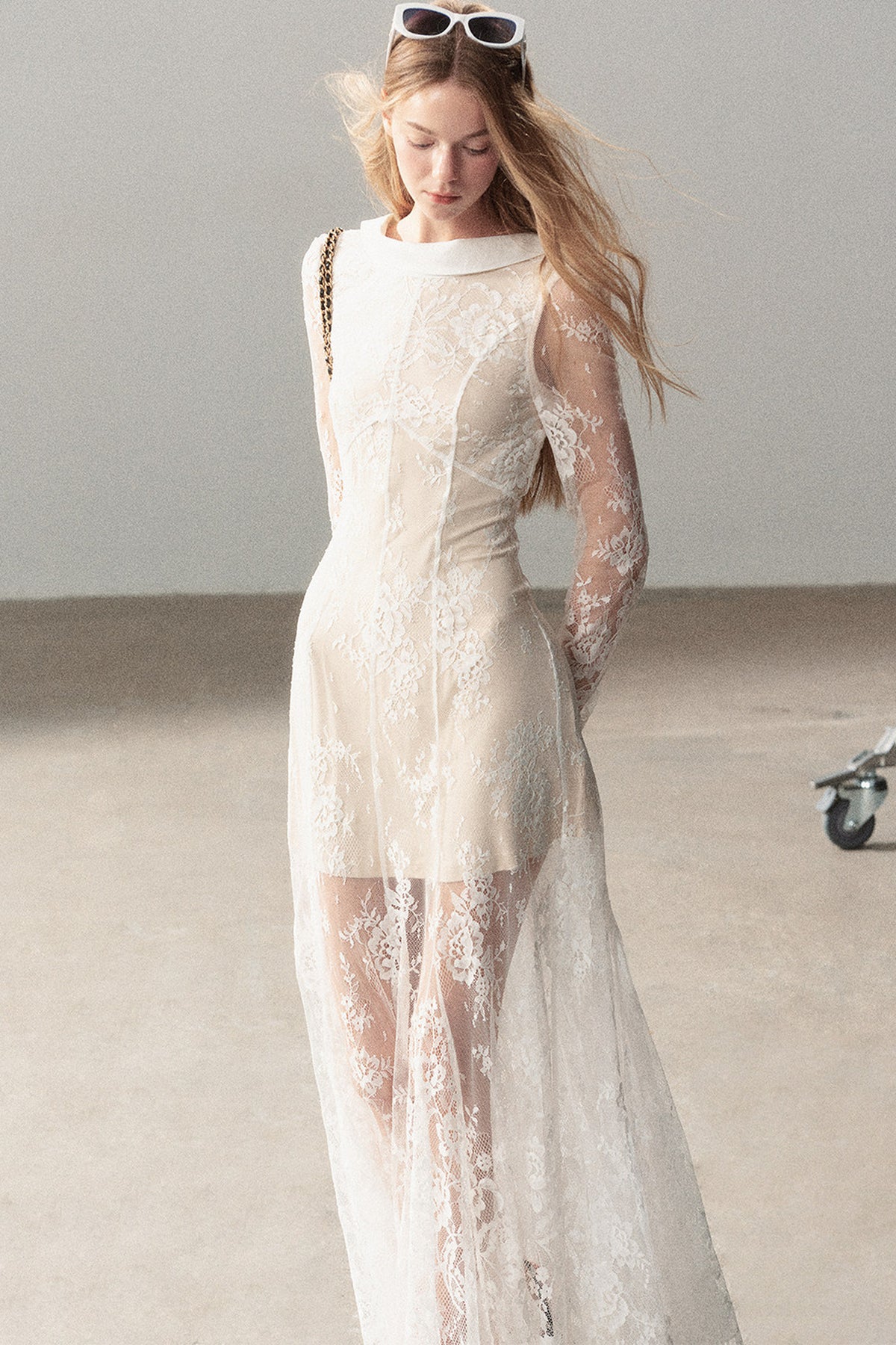 Backless Lace Long Dress