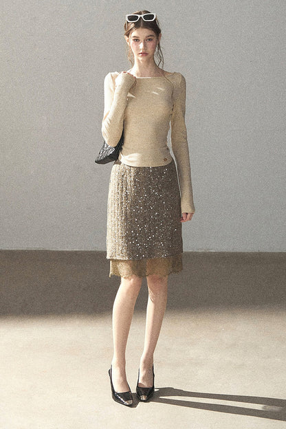 Whisper Bow Tie Knit Top