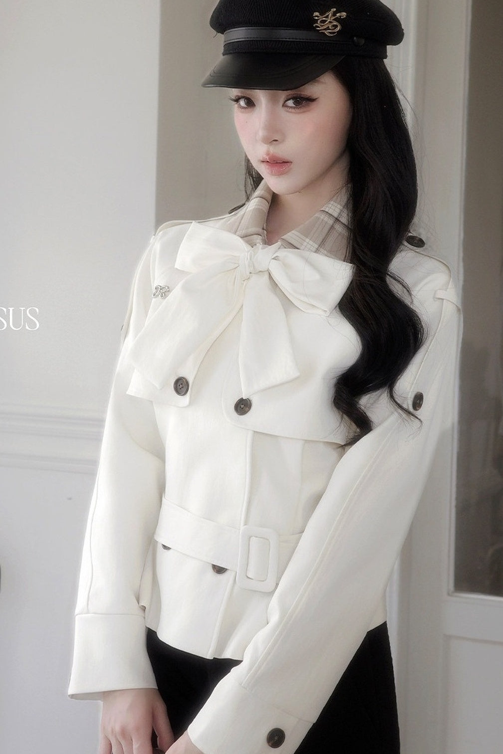 Double-Breasted Bow Jacket