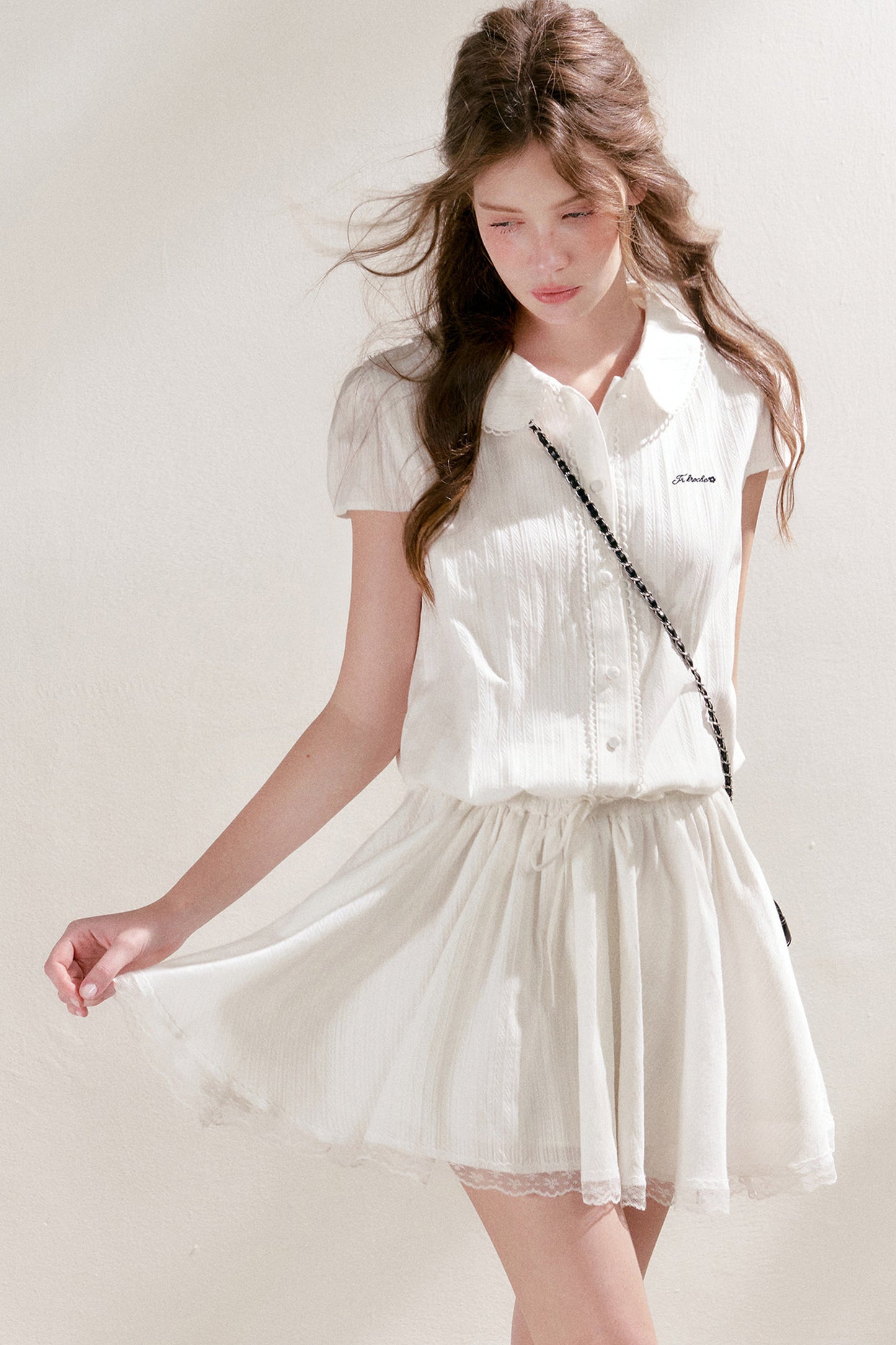 Cotton Lace Patchwork Dress