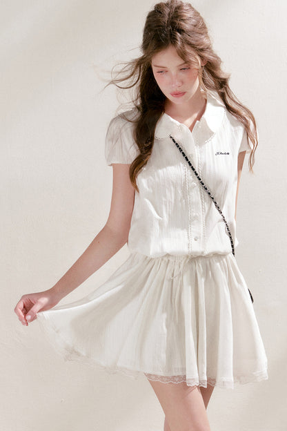 Cotton Lace Patchwork Dress