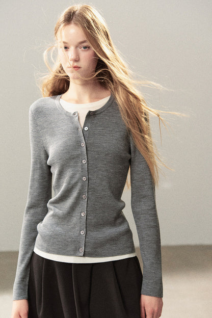 Layered-Look Knit Top Set
