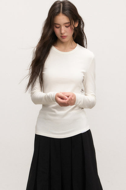 White Wool Knit Top Set-Up