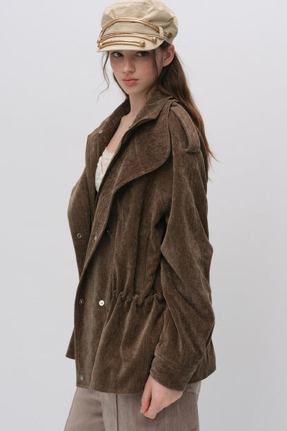 Detachable Chenille Down Jacket