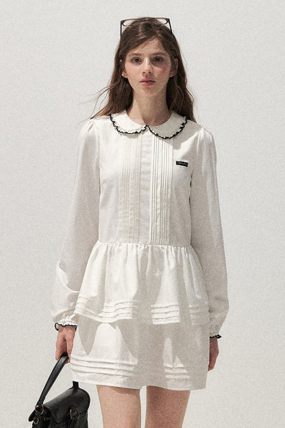Tuck Pleated Cake Dress