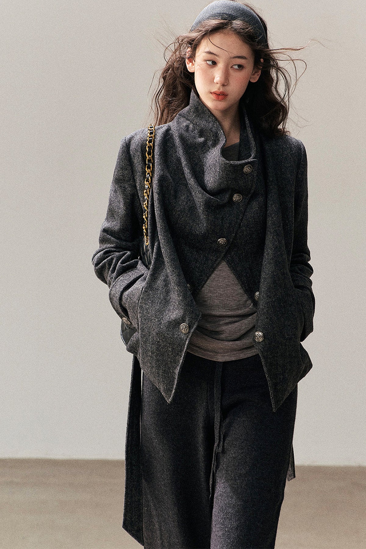 Dark Gray Cashmere Jacket