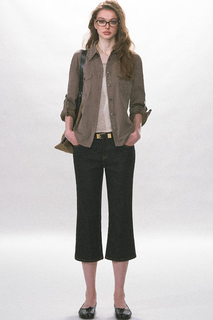 Adjustable Waist Vintage Work Shirt