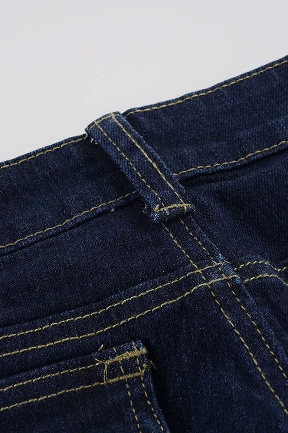 Raw Denim Slim Flared Jeans