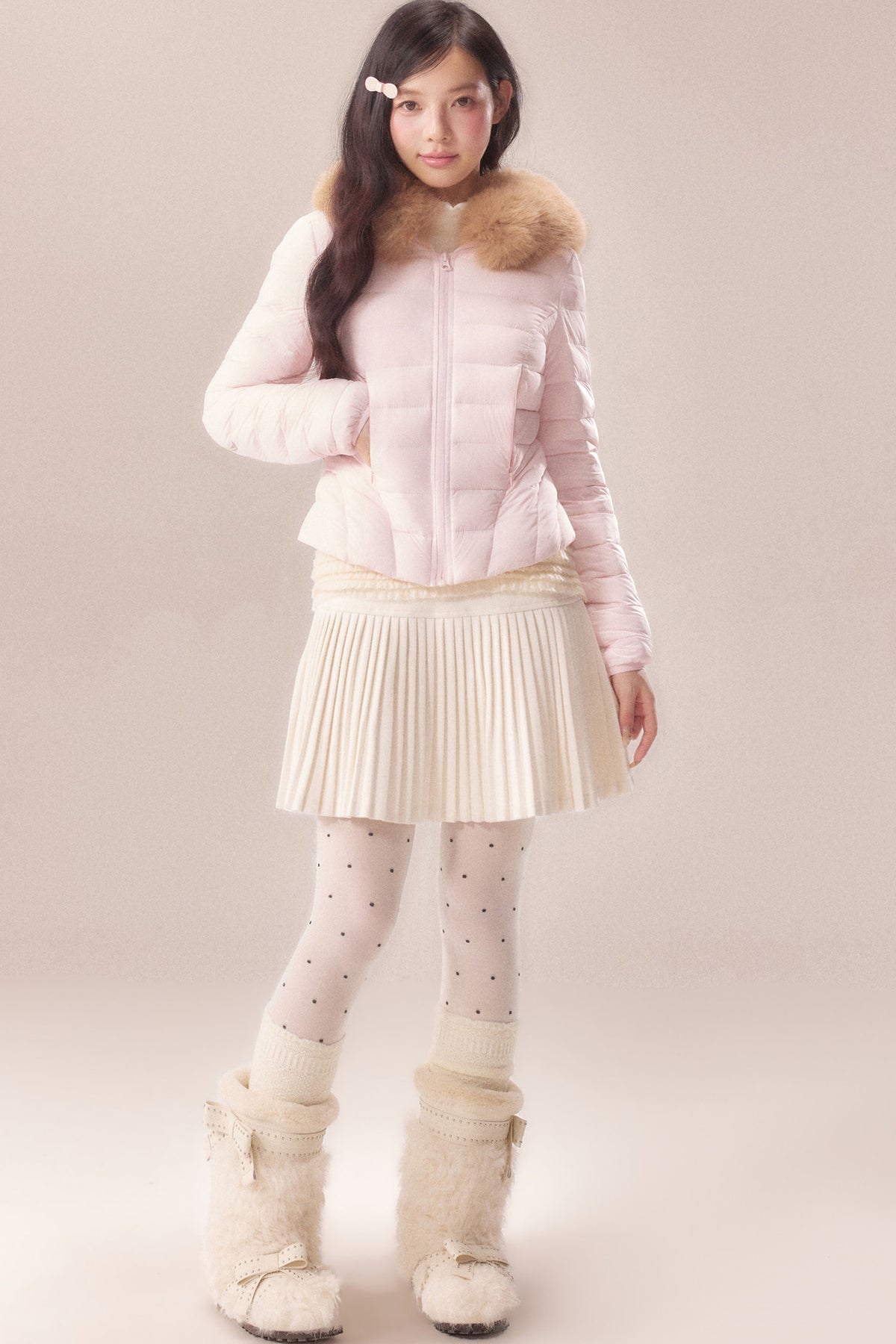 Fur Collar Short Down Jacket