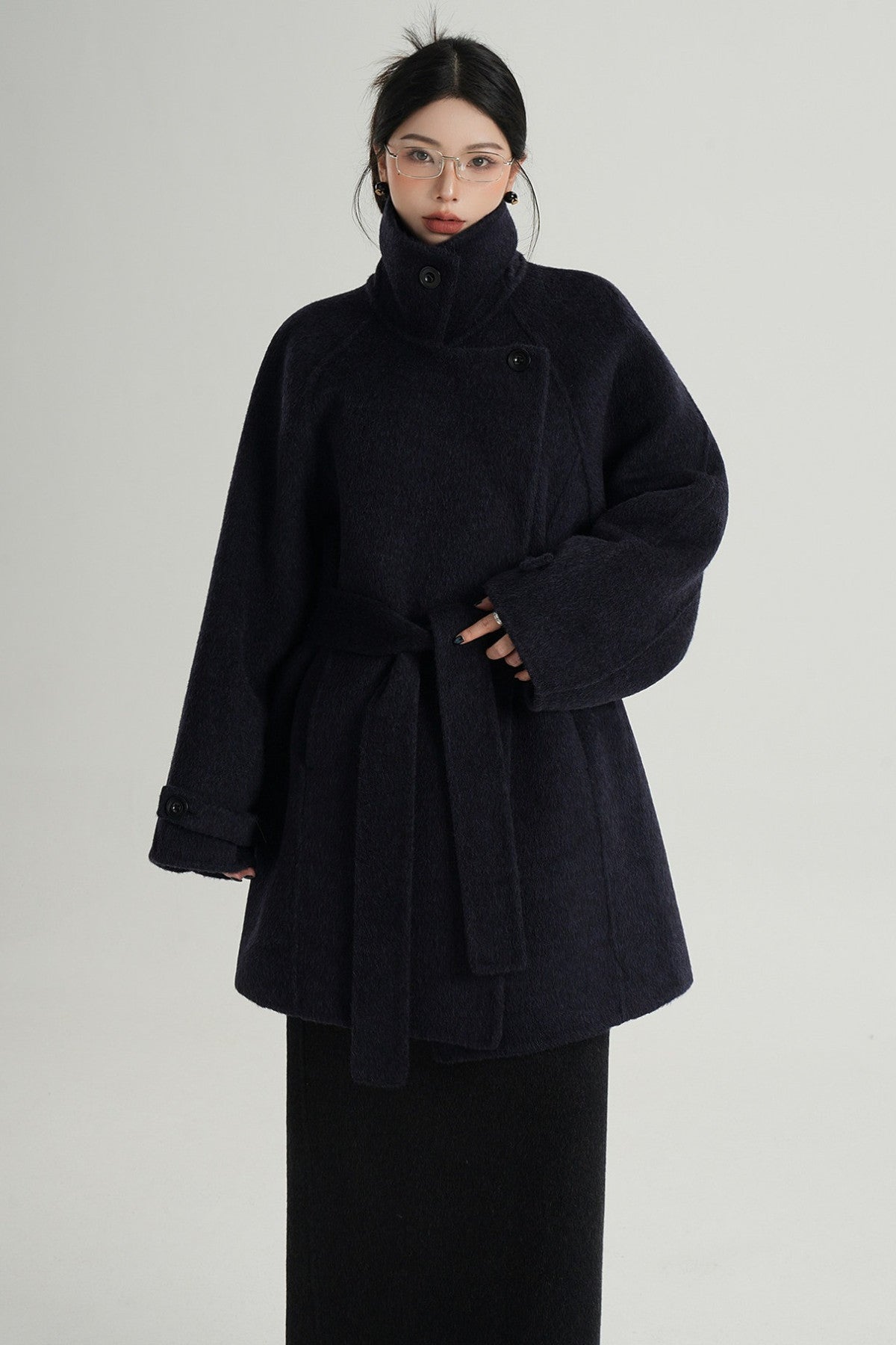 Mid-Length Double-Sided Wool Coat