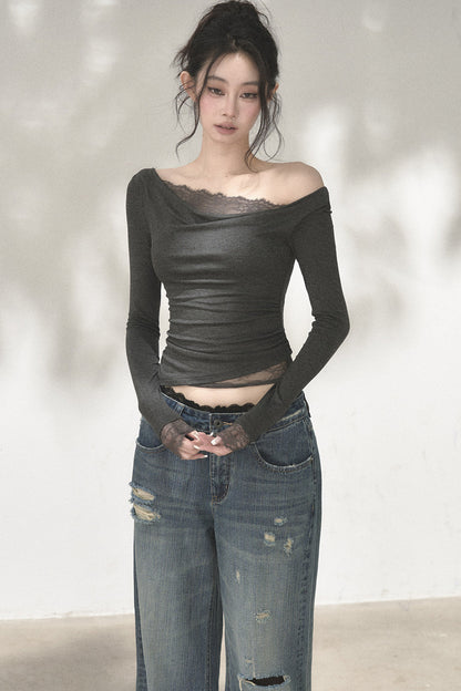 Lace Off-Shoulder Top