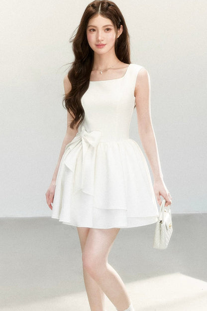 Bowknot Suspender Dress
