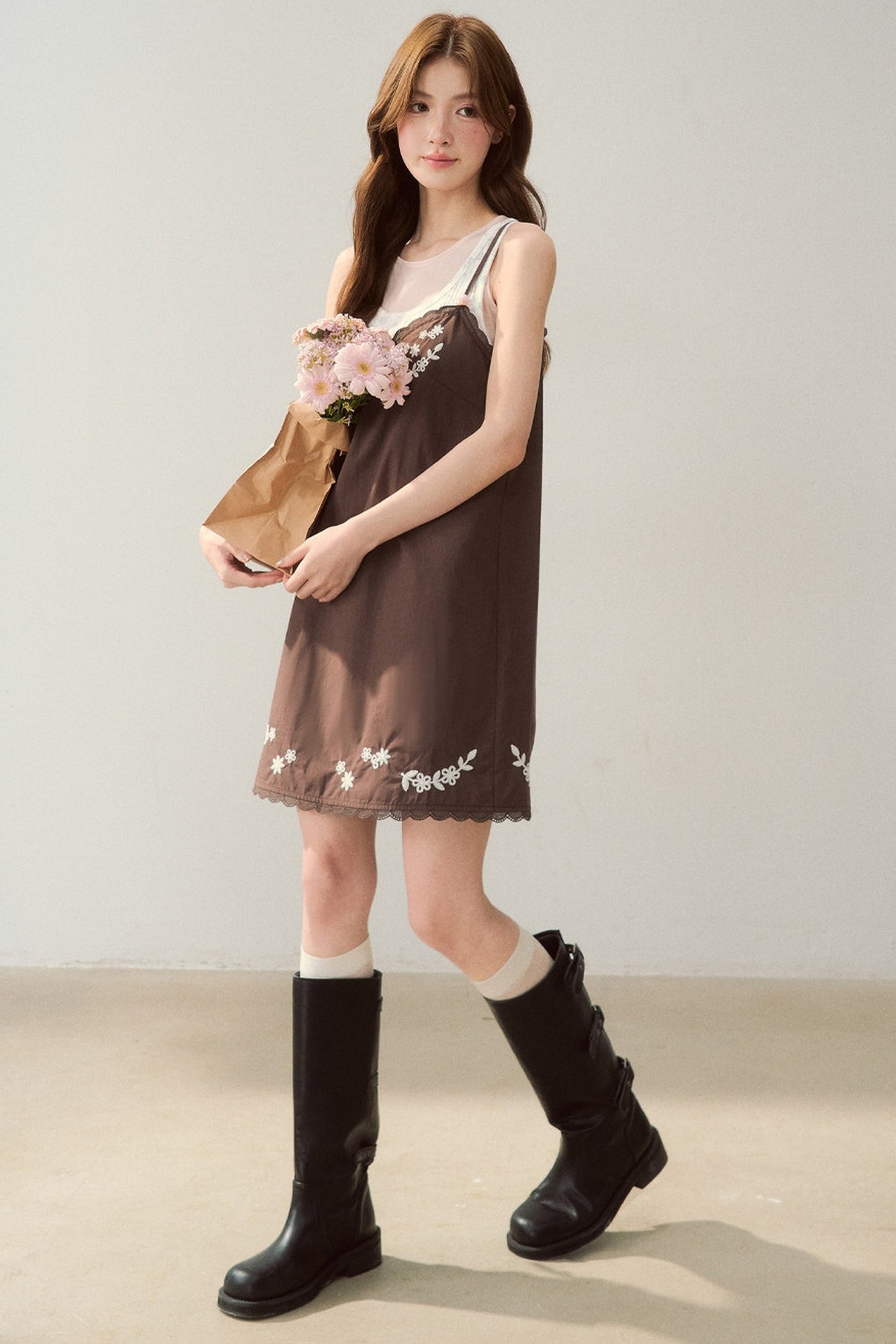 Amber Oak Suspender Dress