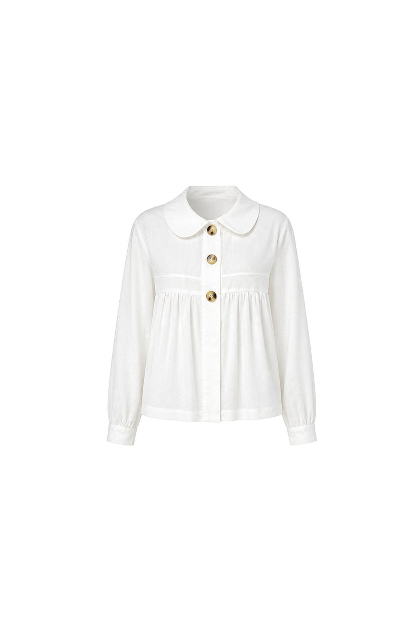 Long Sleeve White Shirt Skirt Set-Up