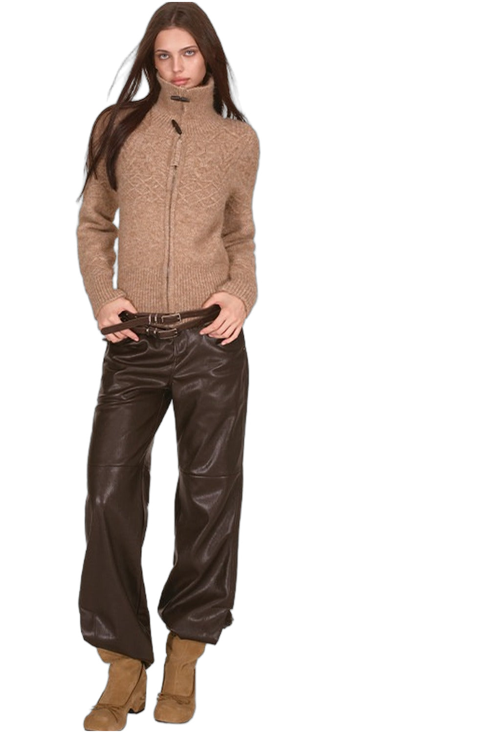 Wool Blend Toggle Cardigan