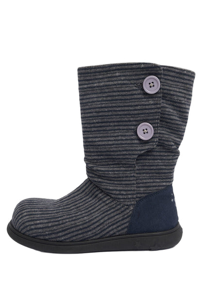 Flat Knitted Mid-Calf Boots