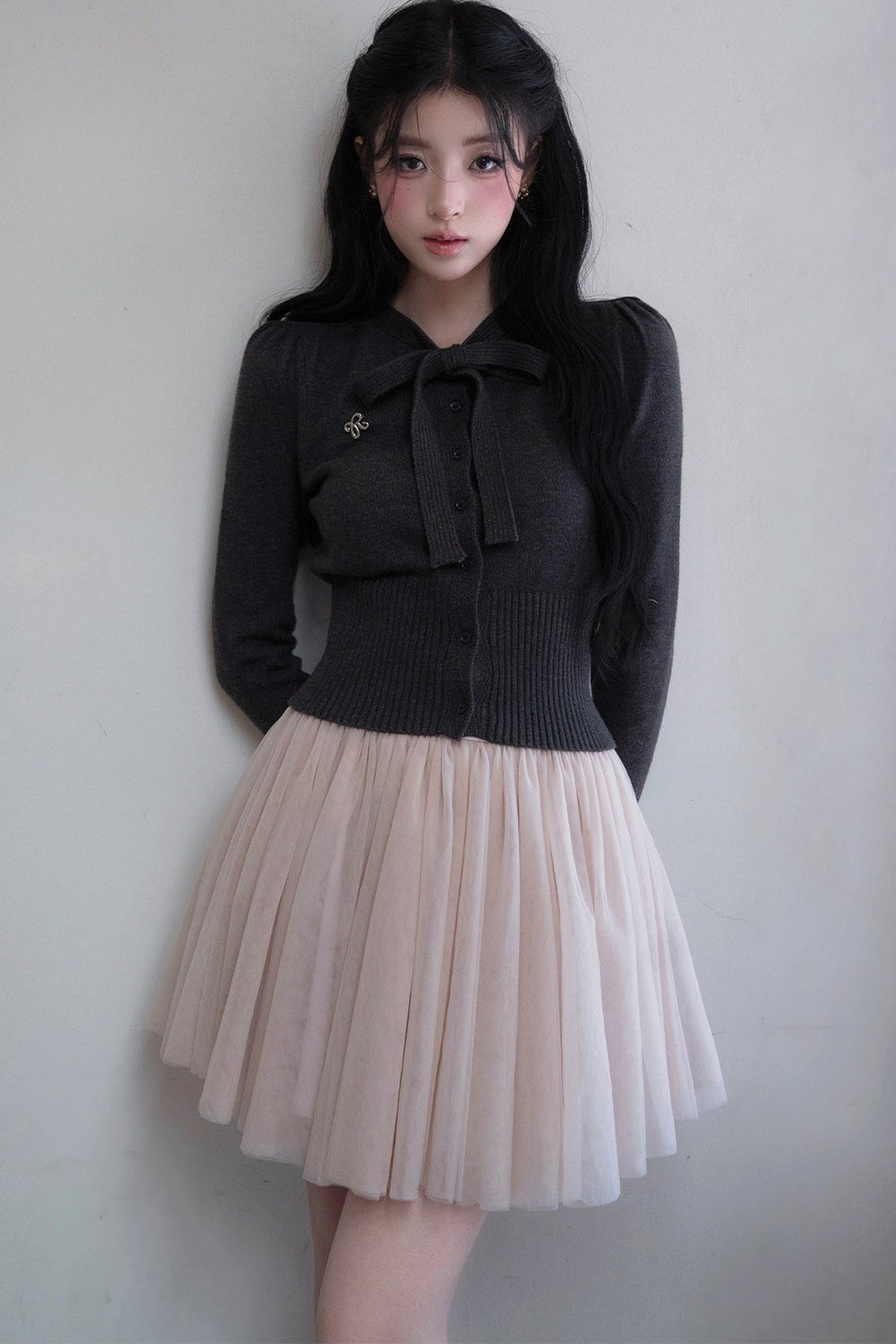 A-Line Large Flared Mesh Skirt